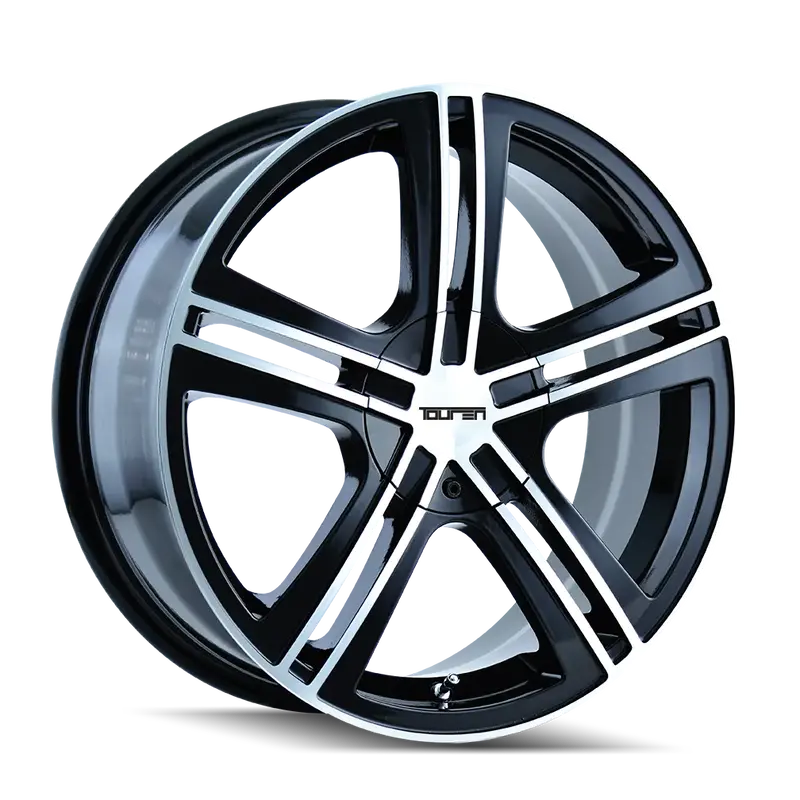 16" Inch Touren Tr62 Machine Black Wheels 16X7 Rims Bp: 5X114.3 Toyota Camry 1