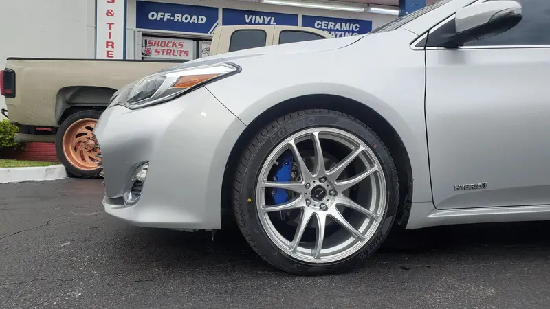 19" Inch Vors Tr4 Silver Wheels 19X8.5 Rims With Cosmo Mucho Macho 235/40Zr19 Toyota Avalon Bp: 5X114.3 1