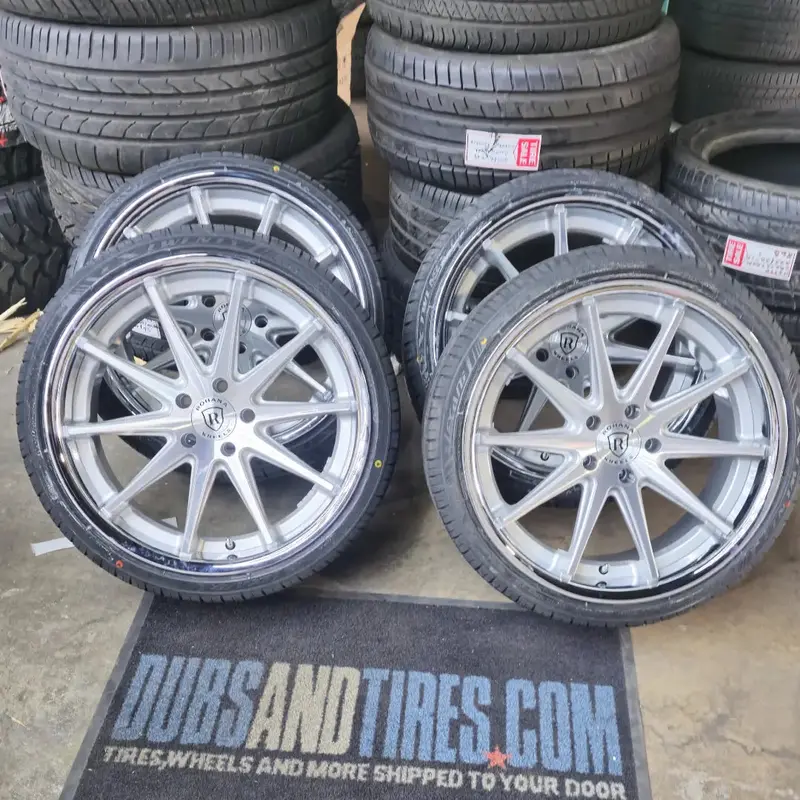 19" Rohana Rcf10 Staggered Machine Face W/ Chrome Lip Wheels Rims  Bp: 5X112 225/35Zr19 265/30Zr19 Lexani Lx-Twenty 2005 Mercedes Clk 1