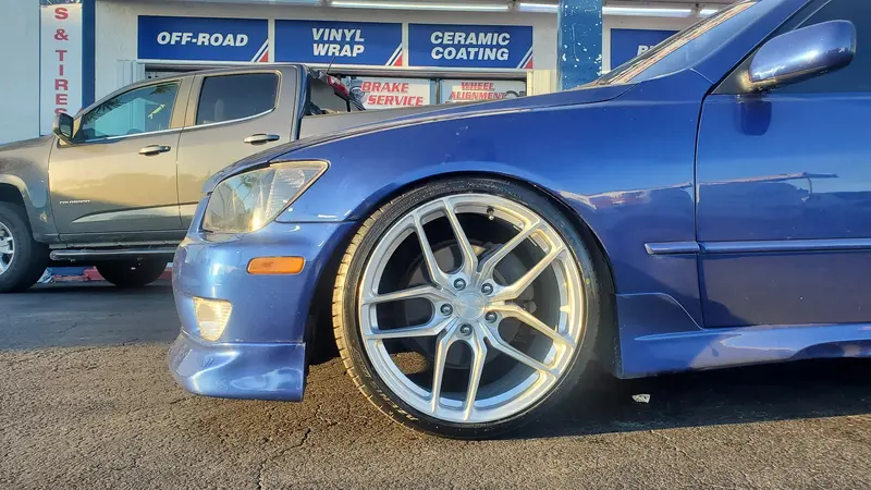 19" Stance Sf-03 Wheels Brushed Silver Rims Staggered 19X8.5(Front) 19X9.5(Rear)  Lexus Is300 1