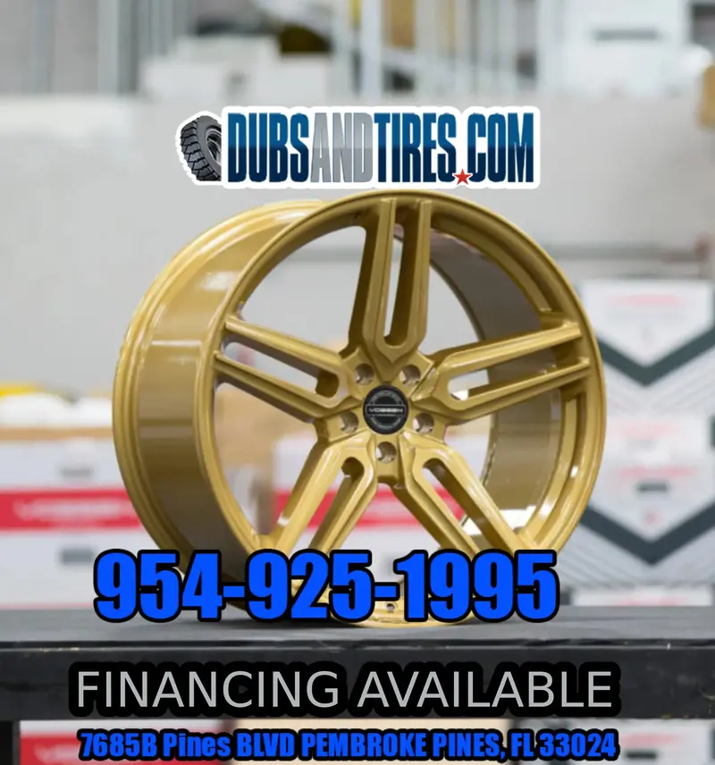 19" Vossen Hf-1 Wheels Gloss Gold Rims Staggered 19X8.5(Front) 19X10(Rear) Acura Tlx Bp:5X120 1