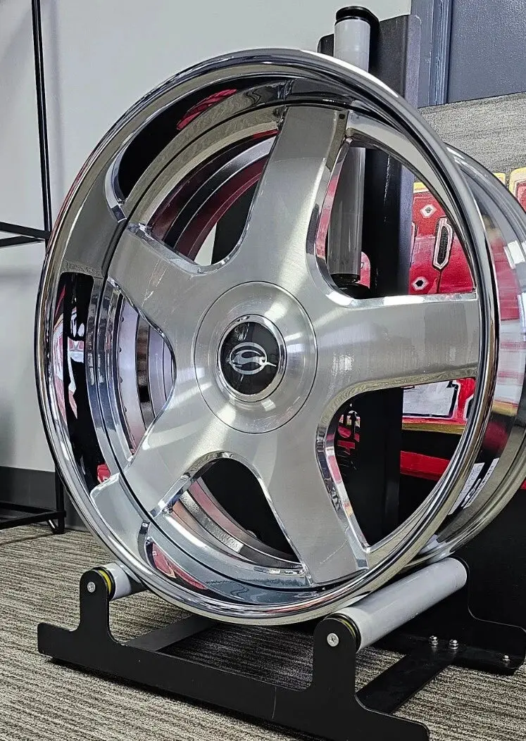 20" Brushed & Polished Lip Wheels Staggered 5X127 2Pc Wheels Rims And Tres Package 95 96 22 26 Chevy 1