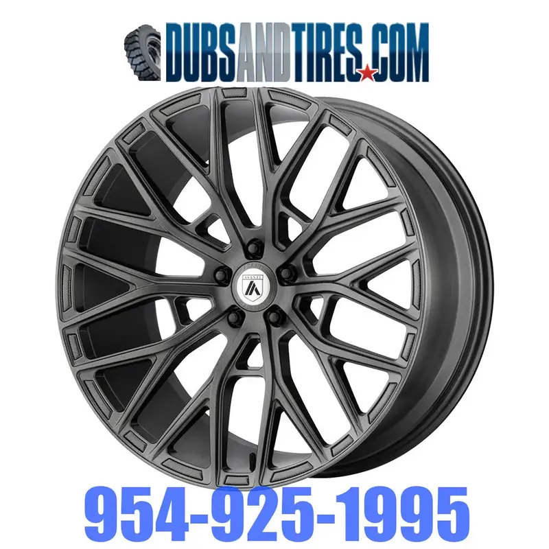 20 Inch 20X10 Asanti Black Rims Leo Wheels Cadillac Brougham, Impala Full Set Of 4 Finacing Avil 1