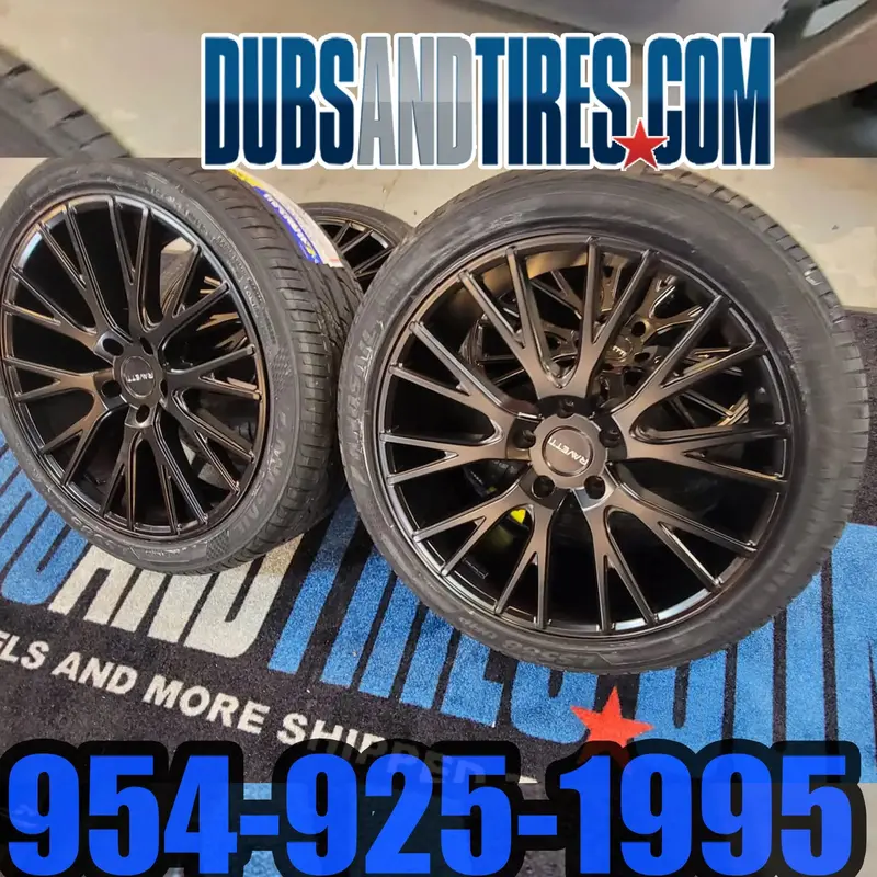 20 Inch 20X8.5 Ravetti Rims M12  Wheels Tires: 245/40Zr20 Bp:5X120 Satin Black Honda Oddessy Finacing Avil 1