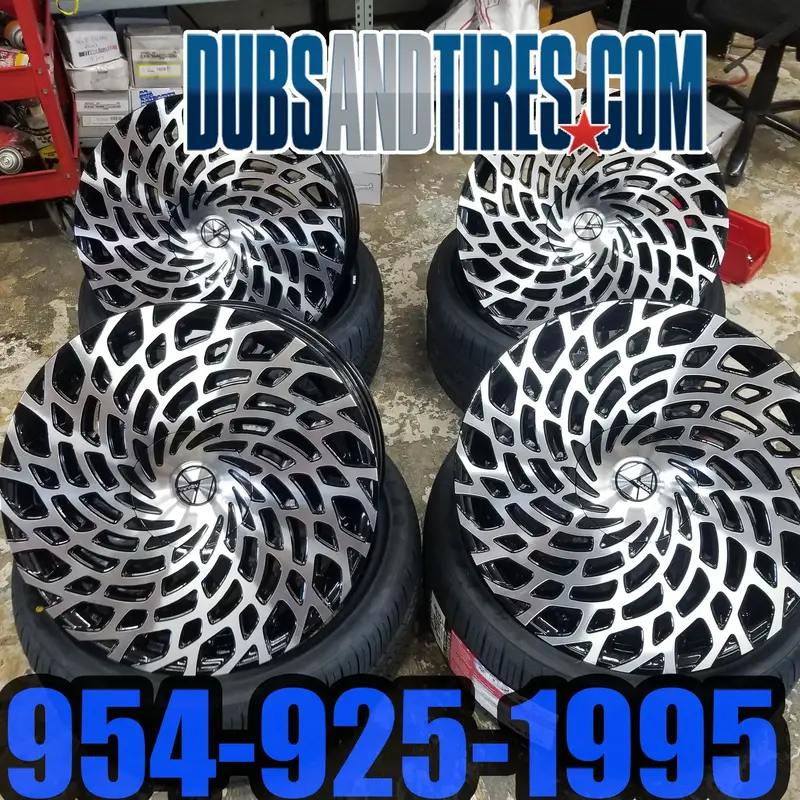 20 Inch 20X8.5 Rims Azara 523 Wheels Bp: 5X114.3 Black Machined Tires 2011 Chevy Impala Rims Only Finacing Avil 1