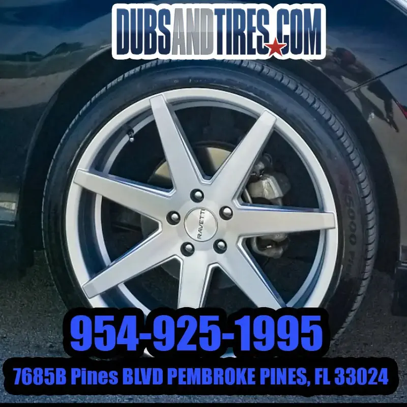 20 Inch 20X9 Wheels Ravetti M7 Silver Rims Bp: 5X114.3 Tires 245/35Zr20 2013 Honda Accord Financing Avil 1