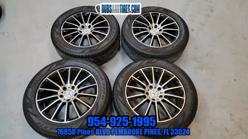 20 Inch Amg Rims Mercedes G Wagon Gunmetal Wheels Bolt Pattern 5X130 Tires 275/50R20 1