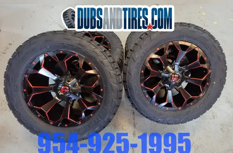 20 Inch Fuel Assault Rims And Tires Package New Wheels Toyota Tundra Finacing Avil 1