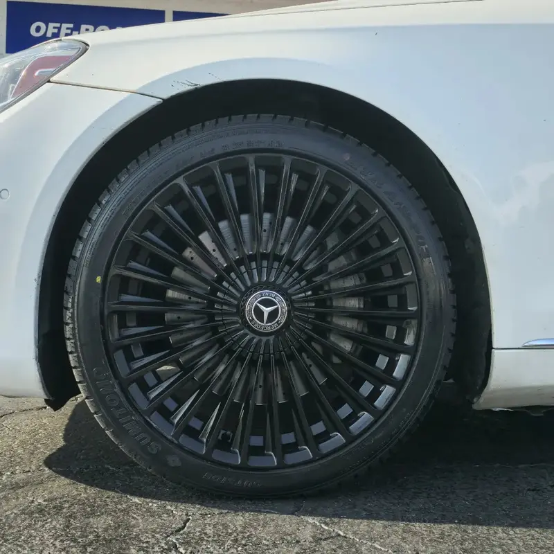 20" Inch Mercedes Wheels Replica Gloss Black Rims 20X8.5 20X10, Black Rims Bp:5X112 245/40Zr20 275/35Zr20 1