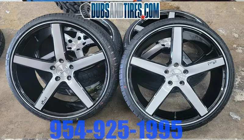 20 Inch Niche M124 Rims And Tires Package New Wheels Nissan Maxima And More Finacing Avil 1