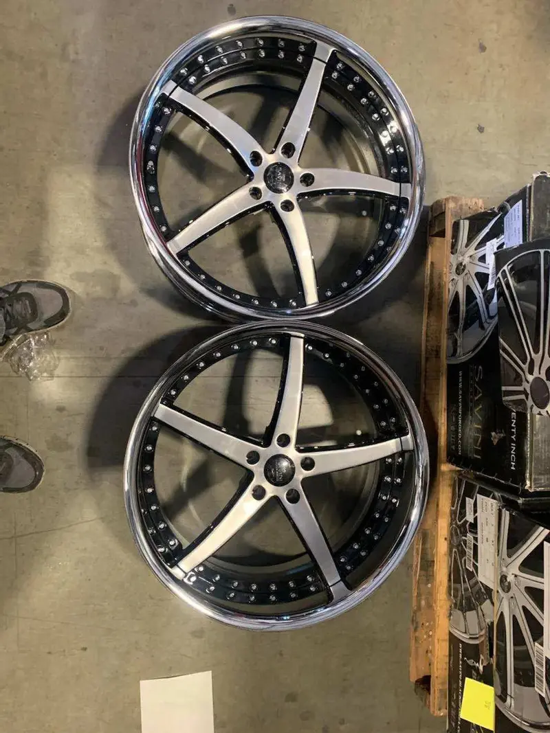 20" Inch Savini Sv44p Custom Finish Wheels 20X9.5 Rims  Bmw I7 Bp: 5X120 1