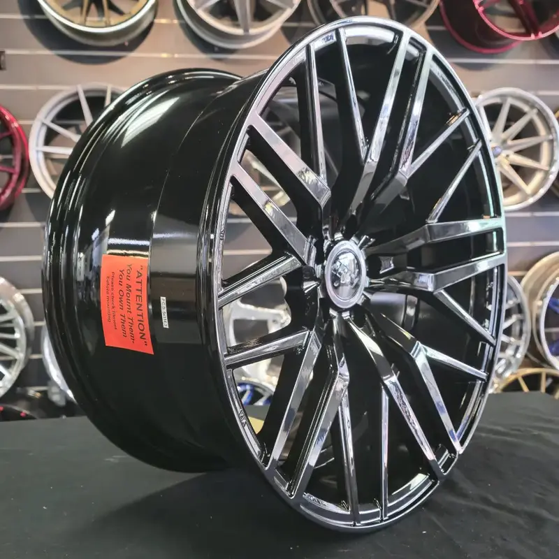 20" Ipw 1508 Gloss Black Wheels Rims 20X10 Wheels Bp:5X114.3 35 Offset 1