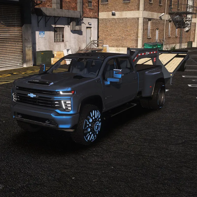 2020 Chevrolet Silverado Dually + Trailer 1