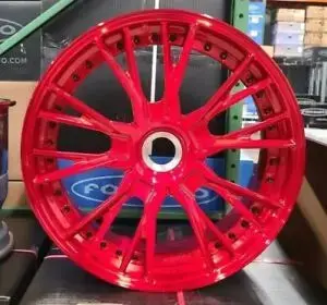 21/22" Forgiato Red Center Lock Forged Staggered Rims 21X9 (Front) 22X11(Rear) Porsche 911 Turbo 1