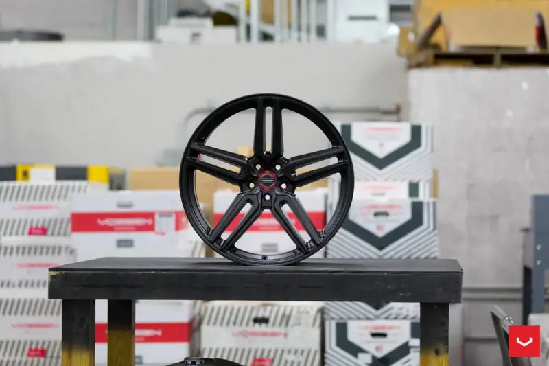 21" Vossen Hf-1 Satin Black Wheels Rims Staggered 21X9 (Front) 21X10(Rear) Acura Tlx Bp:5X120 1