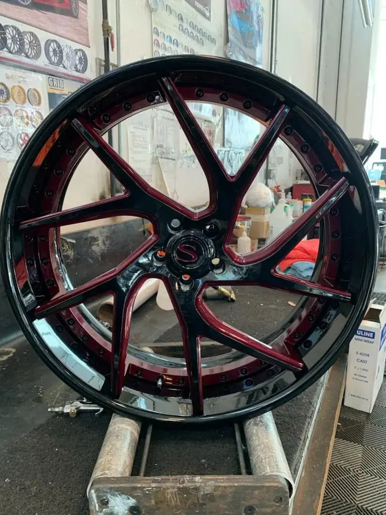 22/21" Inch Savini Sv67 Red Custom Finish Wheels 21X10 22X12.5 Rims Chevy Corvette C7  Bp: 5X120 1