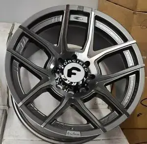 22" Forgiato F265 Gunmetal Rims 22X12 Wheels Off Road Wheels 8X165 Ram 2500 Older Chevy 1