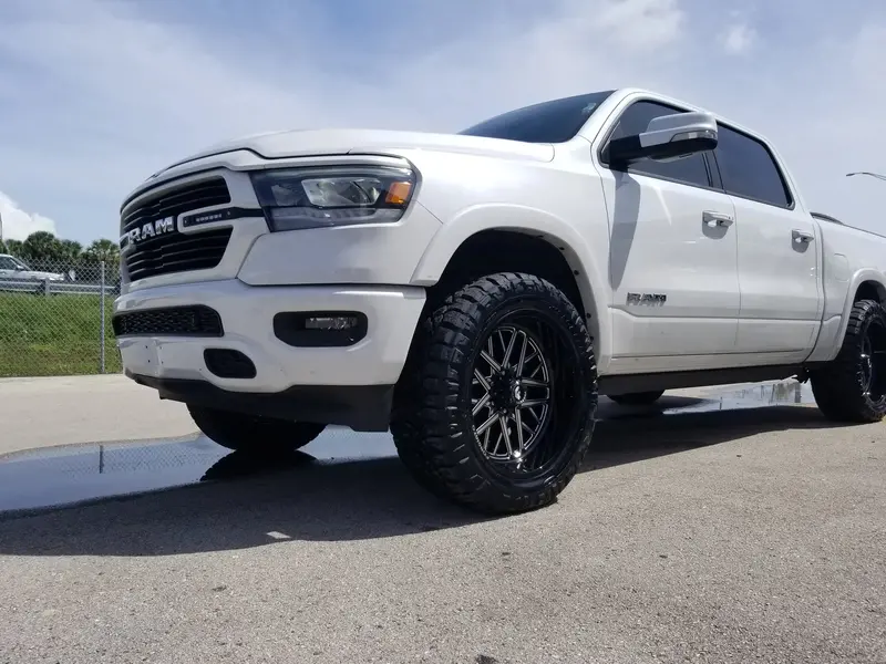 22" Forgiato Terra Flow 004 Black Machine Wheels 35X12.50-22 Nitto Ridge Grapplers Rim & Tire Package 1