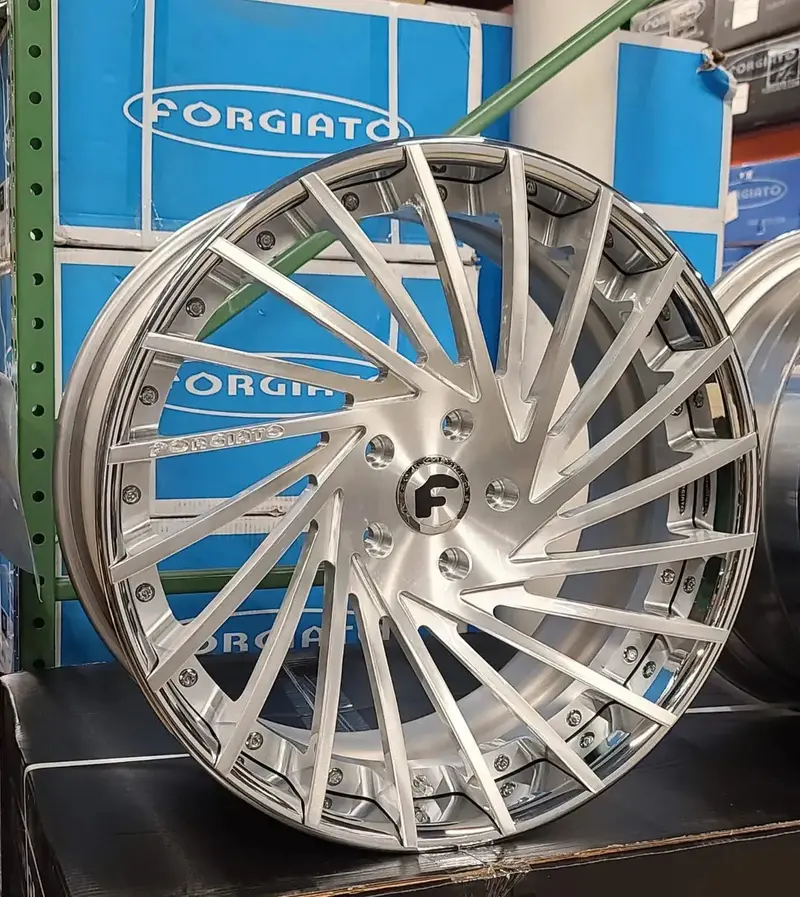 22" Forgiato Ventoso Chrome Wheels Staggered Rims 22X9(Front) 22X10.5(Rear) Concaved Wheels 5X130 Porsche Panamera Taycan Cayanne 1