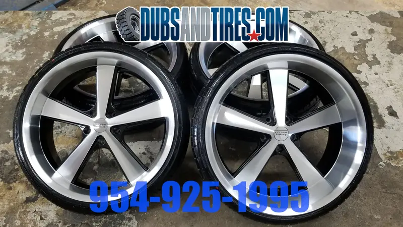 22 Inch 22X9 American Racing Nova Rim And Tire Package Tire: 255/30Zr22  Bp:5X127 1996 Chevy Impala Finacing Avil 1