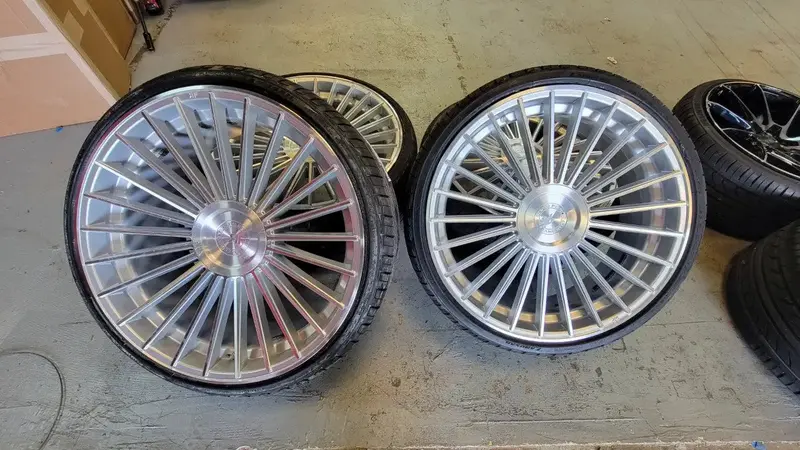 22 Inch 22X9 And 22X10.5 Roadforce Rf22 Rims And Tires Package New Wheels Bmw 745Li Finacing Avil 1