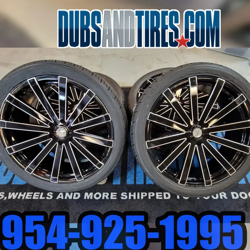 22 Inch 22X9 Dub S121 Rims Wheels Tires 255/30Zr22 Bp:5X114.3  2000 Ford Crown Victoria Finacing Avil 1