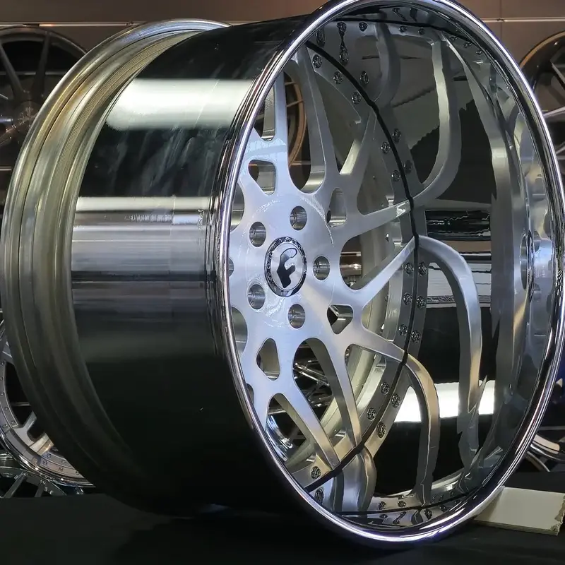 22 Inch Forgiato Maglia Twisted Brushed Face Chrome Lip Wheels 22X9 22X12 255/30Zr22 305/25Zr22 Lexani Lx-20 Bp: 5X127 Corvette C7 1