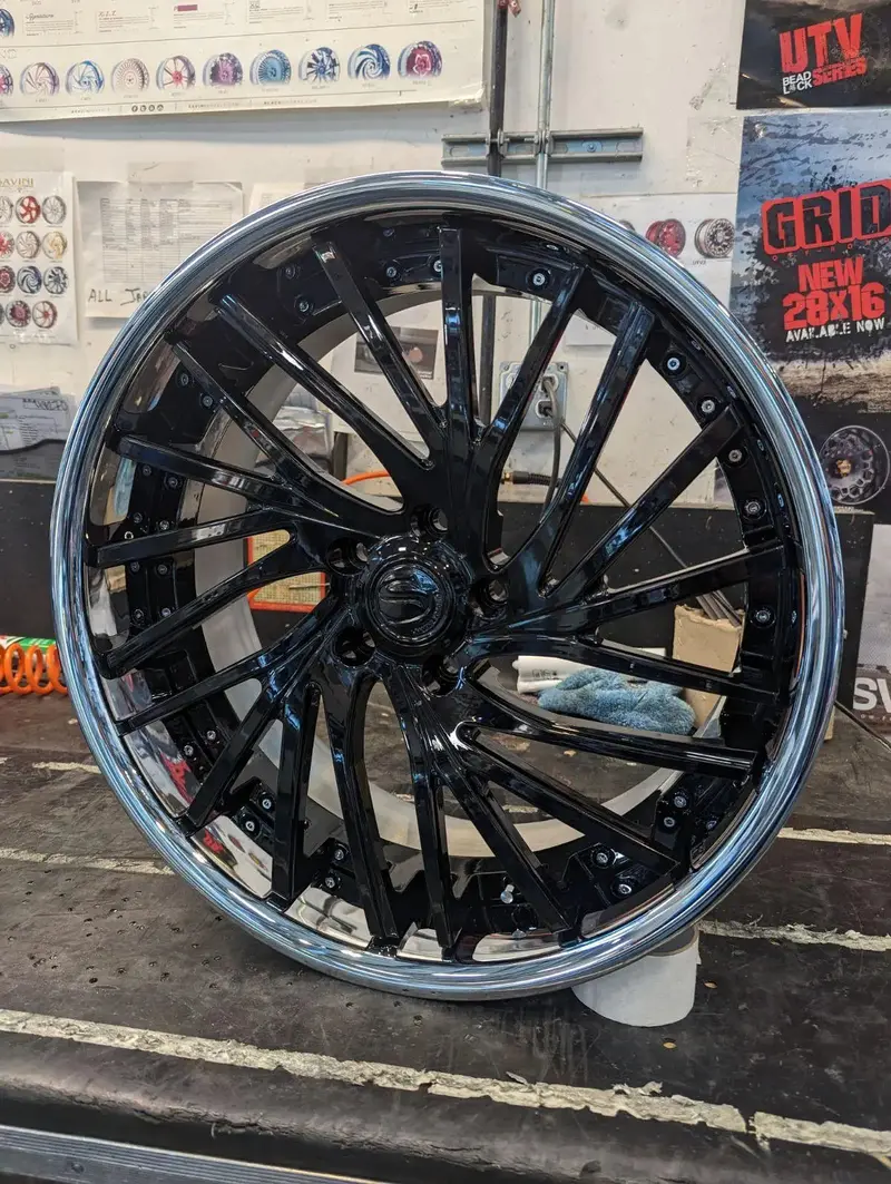 22" Inch Savini Liscio Gloss Black Wheels 22X10 Rims Bp: 5X120 Bmw 7 Series 2