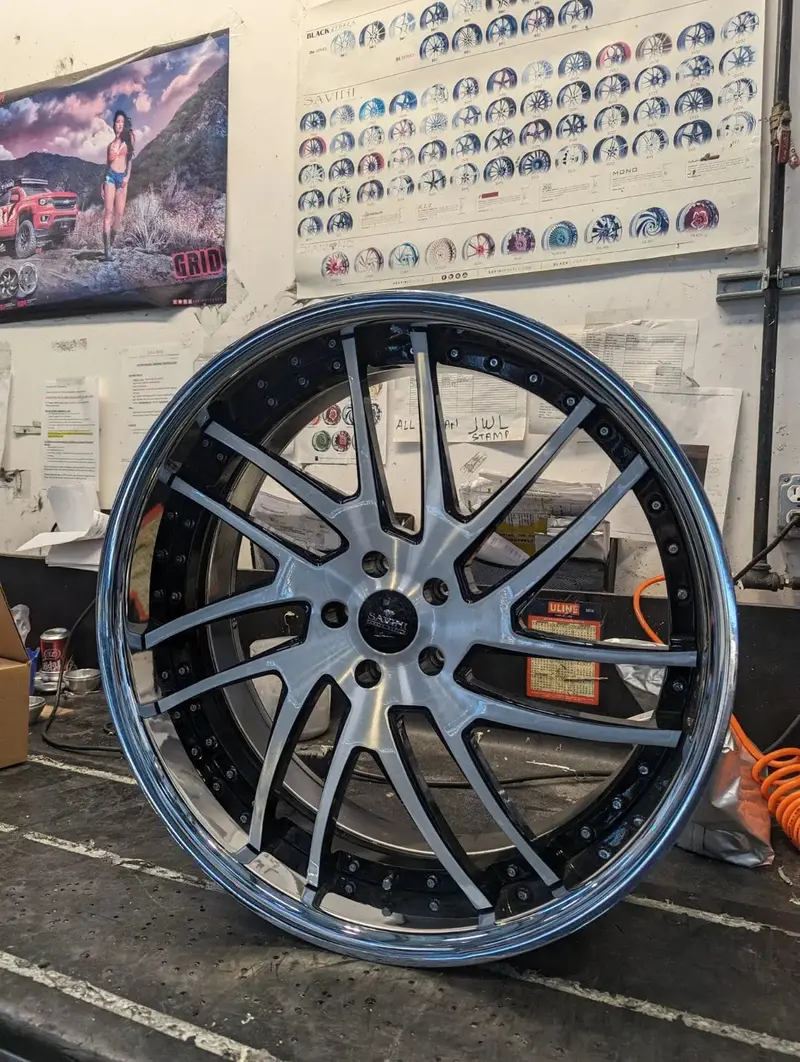 22" Inch Savini Sv49 Custom Finish Wheels 22X9.5 Rims  Bmw I8 Bp: 5X120 1