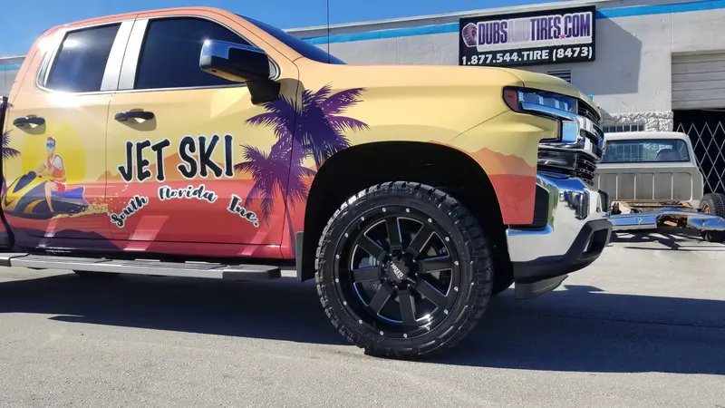 22" Moto Metal Mo962 Black Milled Wheels W/ 33X12.50-22 Federal Xplora Rt Rim & Tire Package 1