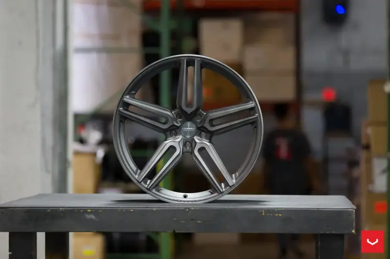 22" Vossen Hf-1 Gunmetal Wheels Rims Staggered 22X9 (Front) 22X10(Rear) Corvette C8 Bp:5X120 1