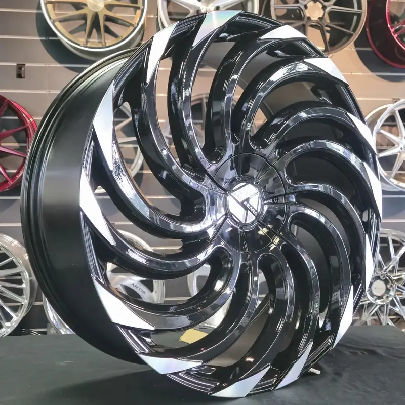 24" Azara Aza 534 Machine Wheels Rims 24X9 Wheels Bp:5X115/120 Acura Rdx 1