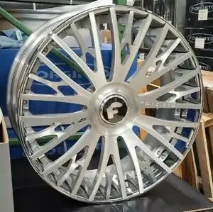 24" Forgiato Cravatta Chrome Rims 24X10 Wheels Mercedes G Wagon G550 G63 Bentley Bentayga 5X130 1