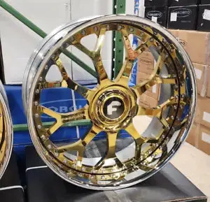 24" Forgiato Finestro Chrome Rims Staggered 24X9(Front) 24X10 (Rear) Wheels Caprice Impala Donk Cadillac Buick C10 Pontiac 5X127 1