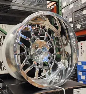 24" Forgiato Maglia Brushed Chrome Wheels Rims 24X14 Trx Silverado Ram Sierra Bronco 2