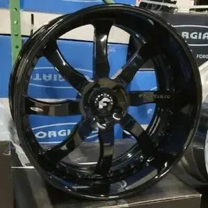 24" Forgiato Quattrosimo Gloss Black Wheels 24X12 Jeep Wrangler Gladiator Rubicon Sahara 1