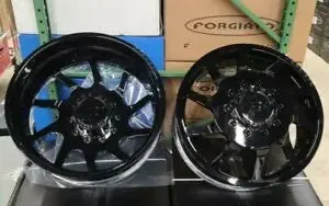 24" Forgiato Troppo Rims Gloss Black Wheels Ford (F450 Dually Only) 10Lug Wheels Bp 10X225 1