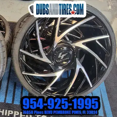 24 Inch 24X10 Rims Lexani Mugello Black Wheels Bp: 5X108 Tires: 275/30R24 2018 Range Rover Velar Finacing Avil 1