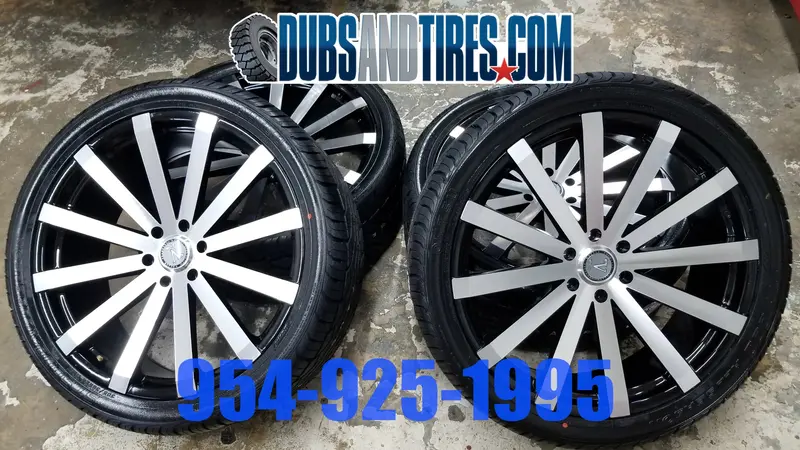 24 Inch 24X10 Velocity Vw12 Rim And Tire 305/35R24 Package Bp:6X135 2020 Ford F150 1