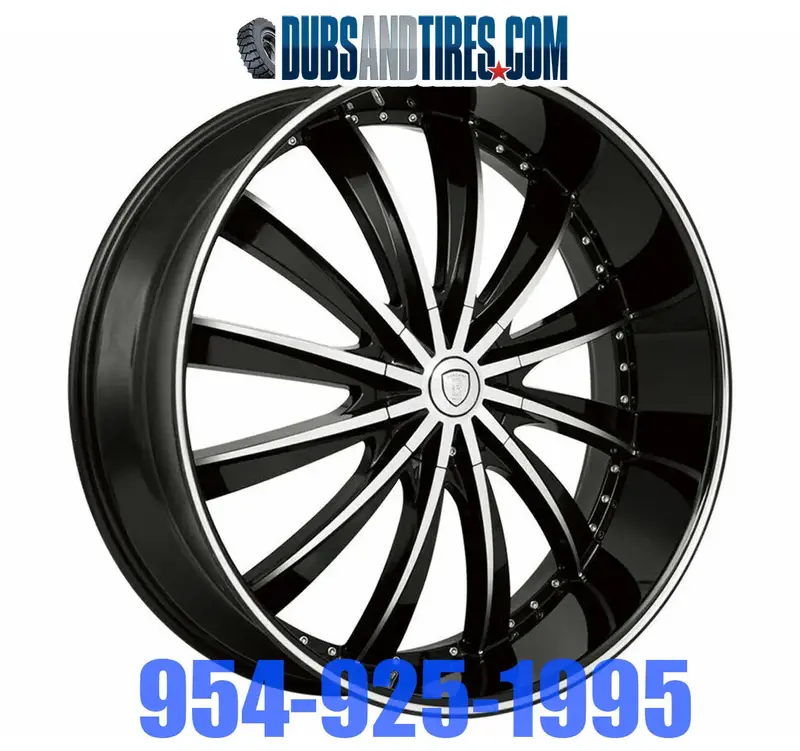 24 Inch 24X9.5 Borghini Rims Bw19 Wheels Chevy Silverado Full Set Of 4 Financing Avil 1