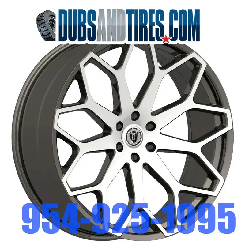 24 Inch 24X9.5 Borghini Rims Bw28 Ford Truck Wheels Full Set Of 4 Financing Avil 1