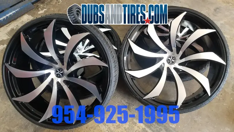 24 Inch 24X9.5 Xcess X01 Rims And Tires Package New Wheels Bmw X5 Finacing Avil 1