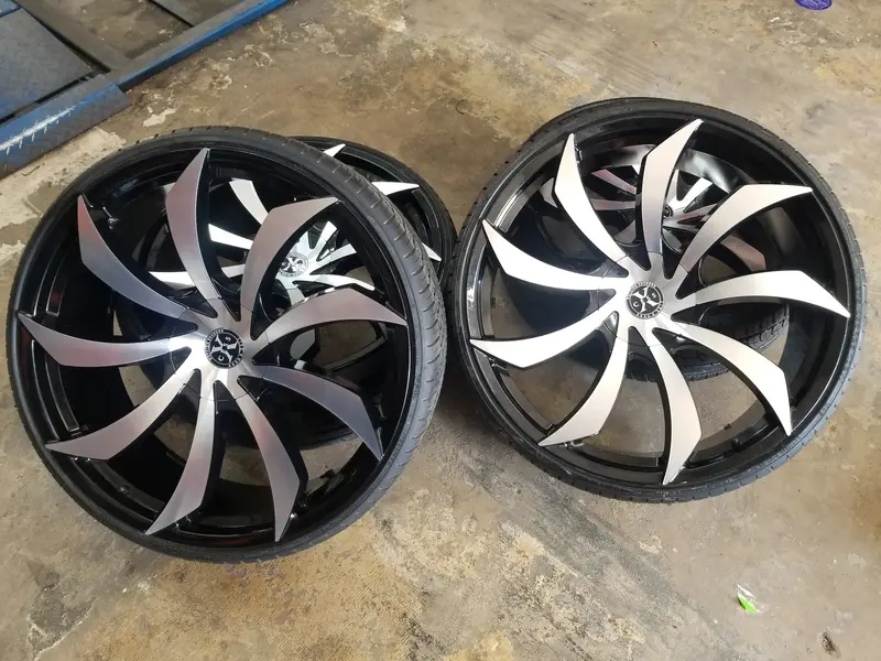 24 Inch 24X9.5 Xcess X01 Rims And Tires Package New Wheels Bmw X5 Finacing Avil 2