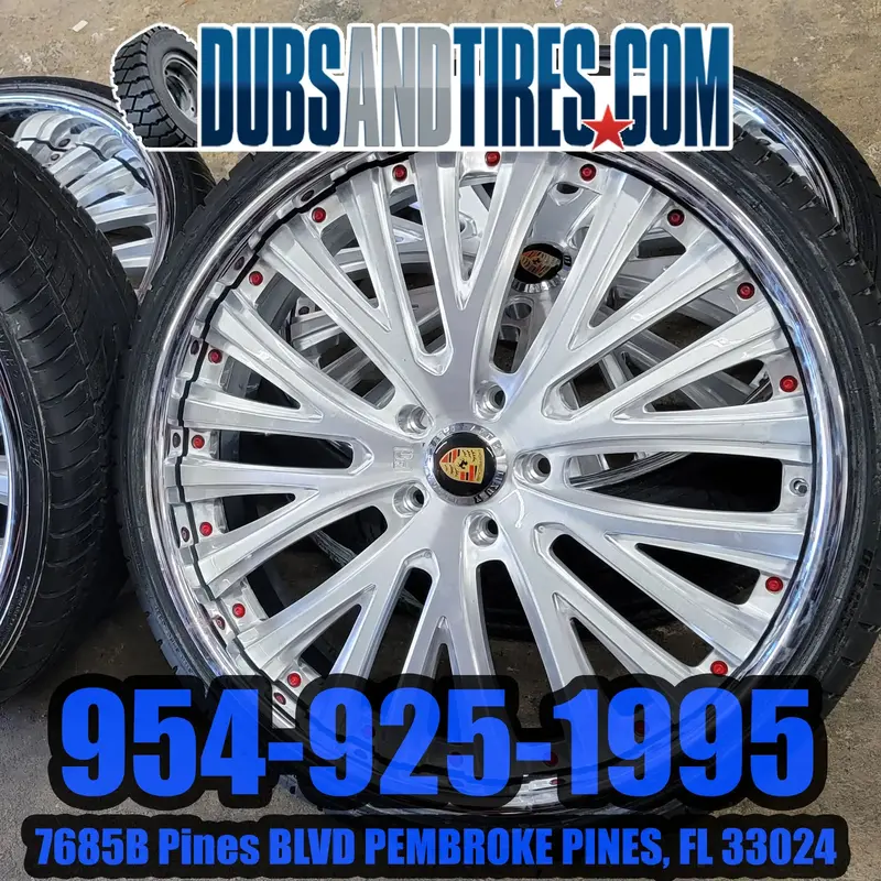 24 Inch 24X9 Rims Lexani Lf-713 Chrome Wheels Bp: 5X130 Tires 245/30Rz24 Porsche Panamera Finacing Avil 1