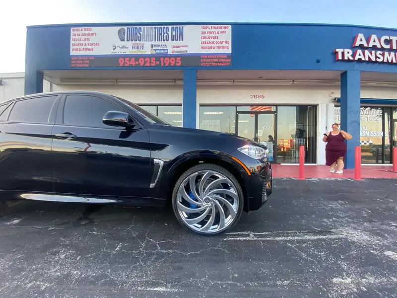 24 Inch Dub Delish Chrome Wheels 24X9 & 24X10 Rims Bmw X6 255/25Zr24 295/25Zr24 Delinte Tires Bp: 5X114.3 1