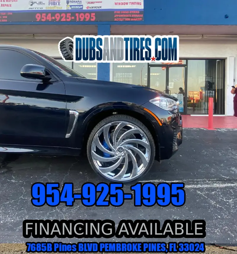 24 Inch Dub Delish Chrome Wheels 24X9 & 24X10 Rims Bmw X6 255/25Zr24 295/25Zr24 Delinte Tires Bp: 5X114.3 2