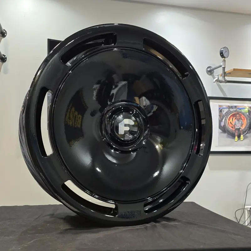 24 Inch Forgiato Ra Monoblock Wheels Gloss Black Rims 24X10 285/40Zr24 Mercedes G550 1