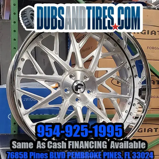 24" Inch Forgiato Rims Blocco Staggered Wheels Brushed Face Chrome Lip Old School Cars Tires Fit Chevy Ss Finacing Avil 1