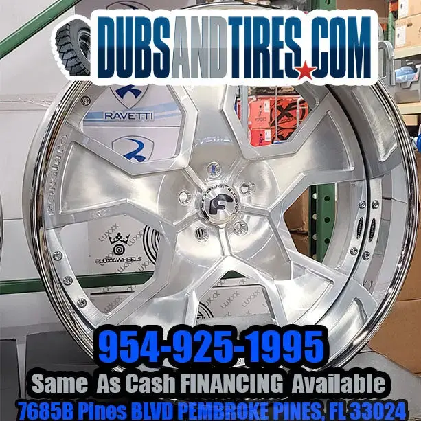 24" Inch Forgiato Vana Rims Wheels Staggered Brushed Face Chrome Lip Old School Cars Tires Fit Chevy Ss Finacing Avil 1
