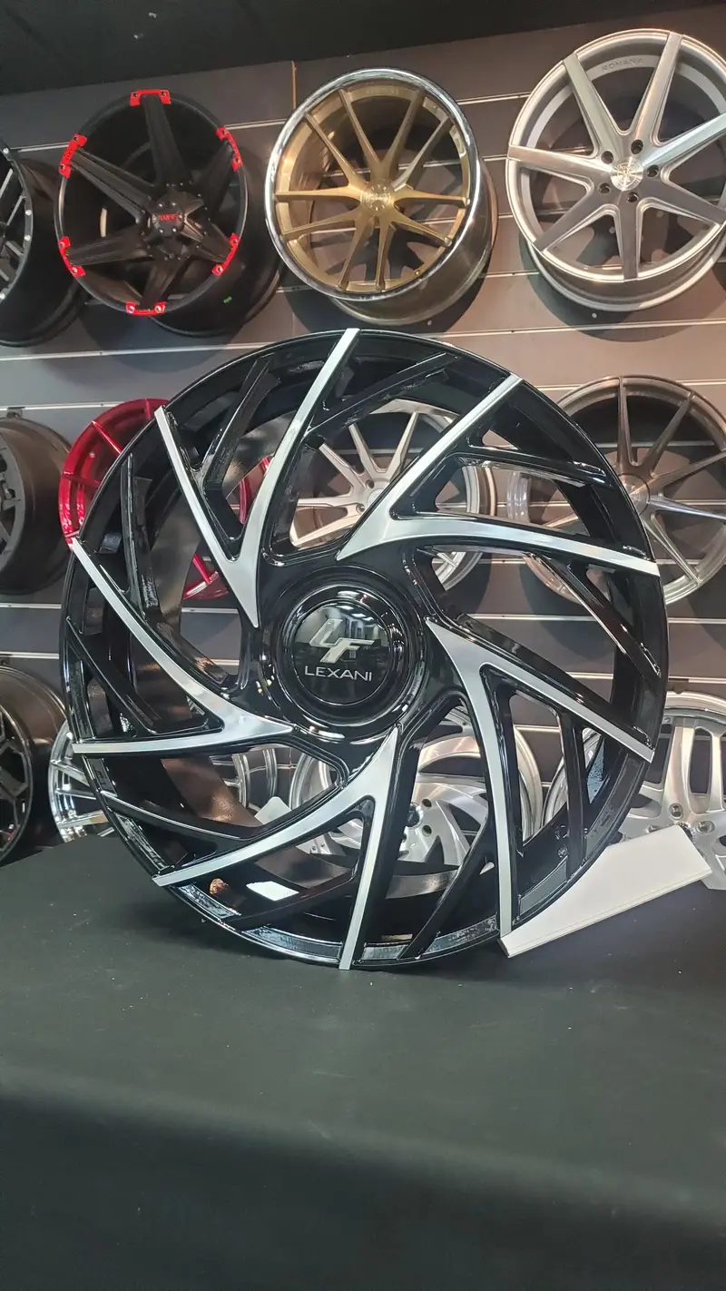 24" Inch Lexani Mugello Black Machine Wheels 24X.9 Rims Acura Bp: Custom 275/30R24 Lexani Lx-Thirty 1